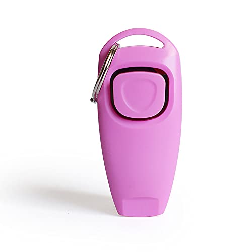 SagaSave 2-in-1 Hundeklicker, Hundepfeife, Hundetrainingsklicker, Effektiver Haustier-Clicker, Trainings-Clicker für Katzen, Welpen, Hunde, Haustiere, Rosa, 1 Stück von SagaSave