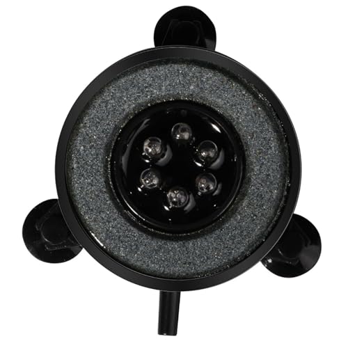 SagaSave LED Luftblasenstein Licht, Aquariumlicht, Fischtanklicht, Luftstein Blasenlicht, Runder Wasserdichter Aquarium Bubbler Für Aquarium Und Fischteich (Emery) von SagaSave