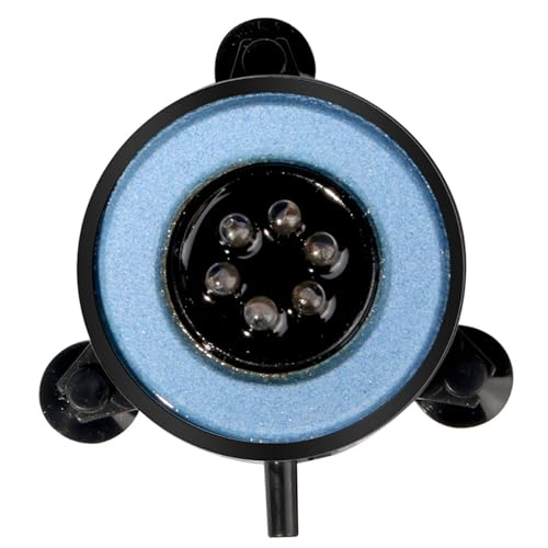 SagaSave LED Luftblasenstein Licht, Aquariumlicht, Fischtanklicht, Luftstein Blasenlicht, Runder Wasserdichter Aquarium Bubbler Für Aquarium Und Fischteich (Nano) von SagaSave