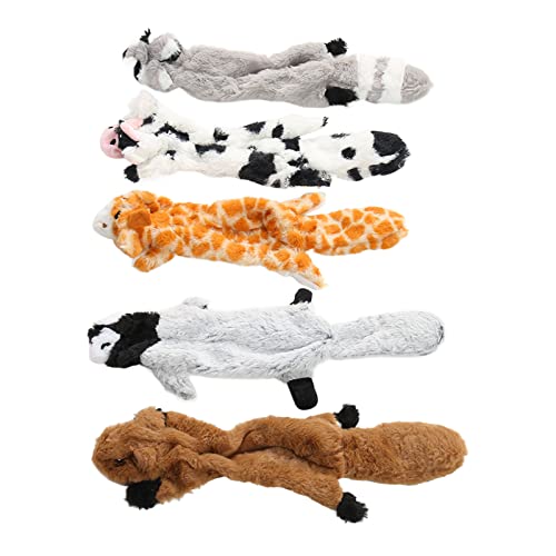 Sahgsa 5PCS Hundeplüschspielzeug, Weiches, Flauschiges Knisterpapier, Bissfestes Zahnreinigungsspielzeug für Hunde, Kauspielzeug für Hunde und Welpen von Sahgsa