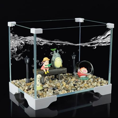 Saim 4 x weiße Aquariumhalterungen mit 4 Eckenschutz, Glas-Winkelabdeckung für Aquarium, Anti-Stoß-weiche Abdeckungen für Haustiere/Aquarien, 6 mm von Saim