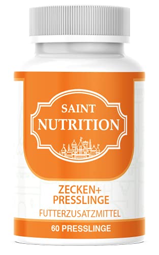 Saint Nutrition NEU Anti ZECKEN Presslinge für Hunde und Katzen– natürliche Behandlung für Ihr Haustier mit Sofortwirkung – Schutz hochwirksam von Saint Nutrition