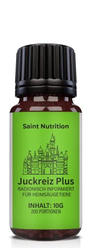 Saint Nutrition® JUCKREIZ Plus Saccharose Kügelchen, Nahrungsergänzungsmittel für Haustiere - pflanzliches Futterersatzmittel für Hunde und Katzen - Die Nahrungsergänzung für Hund und Katz | 10g von Saint Nutrition