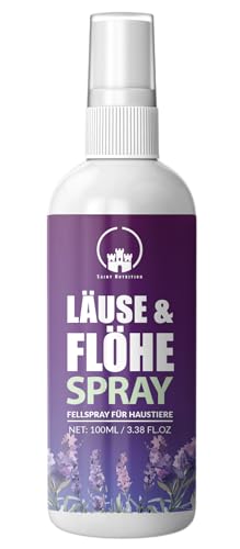 Saint Nutrition® Läuse & Flöhe Spray – Ideal für Hunde & Katzen, 100ml von Saint Nutrition