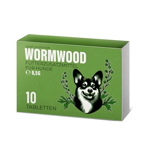 Saint Nutrition® Wormwood – Wermutkraut Extrakt Hund – Natürliche Kräuterformel für Hunde - Ergänzungsfuttermittel für eine optimale Unterstützung - ohne künstliche Zusätze von Saint Nutrition