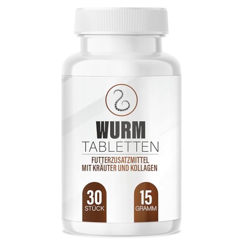 Saint Nutrition® Wurm Tabletten – Mit natürlichen Inhaltsstoffen – Einfach anzuwenden – 30 Stück von Saint Nutrition