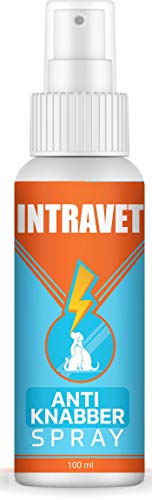 Saint Nutrition Intravet Anti Knabber Spray - Fernhaltespray für Katzen und Hunde – Katzenabwehr & Hundeabwehr für Indoor und Outdoor – natürliche Inhaltsstoffe, nicht schädlich für Tiere von Saint Nutrition