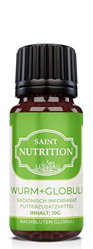 Saint Nutrition® Entwurmungs Globuli – für Tiere, DIE Wurmkur Alternative für Hunde + Katzen, natürliche Ernährung für Hund & Katz, 10g von Saint Nutrition