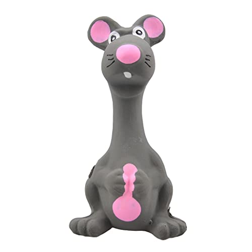 Saiyana Niedliches lustiges Latex-Kauspielzeug, Maus, aggressives Kauen, beste Geschenke für Haustiere für drinnen und draußen, Geburtstagsspielzeug, Geschenk, Hundespielzeug für aggressive Kauer von Saiyana