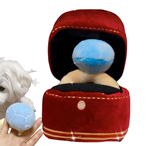 Sakamura Interaktives Hundespielzeug mit Diamant-Motiv, kreatives Spielzeug mit Diamant-Etui, quietschendes Spielzeug für Welpen, Kinder, niedlich, weich, bitteres interessiertes Spielzeug von Sakamura