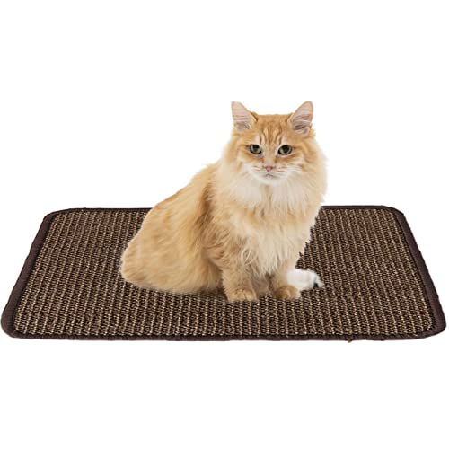 Sakamura Kratzmatte für Katzen, natürliches Sisal, Kratzbäume für Innenräume, Möbel, Sofa, Ecke, Couch, Teppich, Karton für Boden, Wand von Sakamura