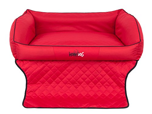 Sales Core Hundebett Hundebox Hundedecke Hundetransportbox Auto Matratze Kofferraum - M: 90 x 70 x 35 cm, Rot - Kofferraumschutz Schutzmatte Hundesofa von Sales Core