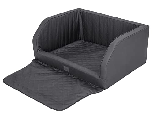 Sales Core Hundeautositz Hundebox Hundebett Transportboxen Hundebett - Schwarz - XL: 92 x 70 x 39 cm Kofferraumschutz Schutzmatte Transportbox Hundedecke Hundetransportbox von Sales Core