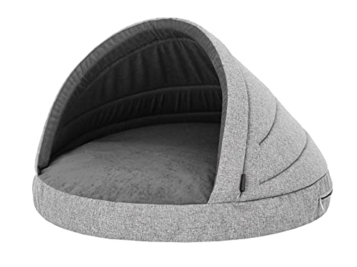 Sales Core Hundehöhle Hundehütte Hundebett Hundehütte - Grau - R1: ⌀65 x 50 cm Große und Kleine Hunde Hundeliege Hundesofa Hundekissen Hundekorb von Sales Core