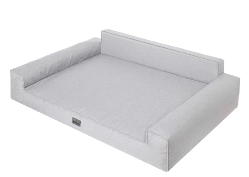 Sales Core Hundeliege Hundesofa Hundebett Hundebox Hundedecke - Hellgrau, XXL: 116 x 78 x 28 cm, Ecolen-Stoff, Kleine Mittelgroße Große Hundekissen Schlafplätze von Sales Core