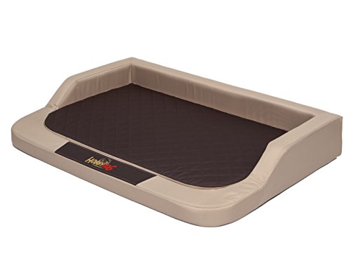 Sales Core Orthopädisches Hundebett Hundekissen - Beige - XL: 94 x 62 x 15 cm Große und Mittelgroße Hunde Hundekorb Orthopädisch Hundekörbchen Kunstleder von Sales Core