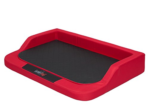 Sales Core Orthopädisches Hundebett Hundekissen - Rot - L: 75 x 50 x 15 cm Große und Mittelgroße Hunde Hundekorb Orthopädisch Hundekörbchen Kunstleder von Sales Core