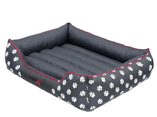 Sales Core Solides Hundebett, Hundebett mit Dicker Matratze, Hundesofa mit hohen Seiten und ausziehbarer Matratze, Bequemer Ruheplatz für Ihren Hund von Sales Core