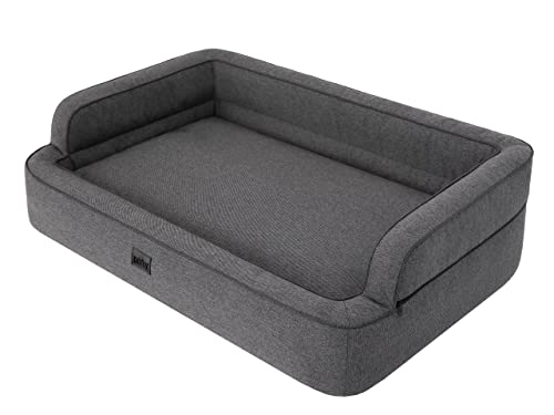 Sales Core Solides Hundebett mit hohen Wänden, EIN Katzenbett, Sein Hundesofa mit ausziehbarer Matratze, Dehnbare Haustiermöbel, EIN bequemes Hundekissen. Haustierbett mit abnehmbarem Bezug. von Sales Core