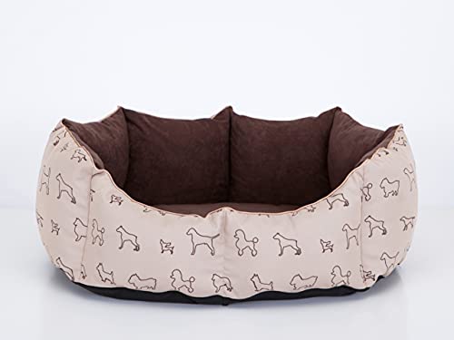 Solides achteckiges Bett, EIN einzigartiges Bett zum Ausruhen eines Hundes, EIN leicht zu reinigendes Katzenbett, EIN stilvolles Sofa für Tiere, EIN ovales Bett mit hohen Seiten. von Sales Core