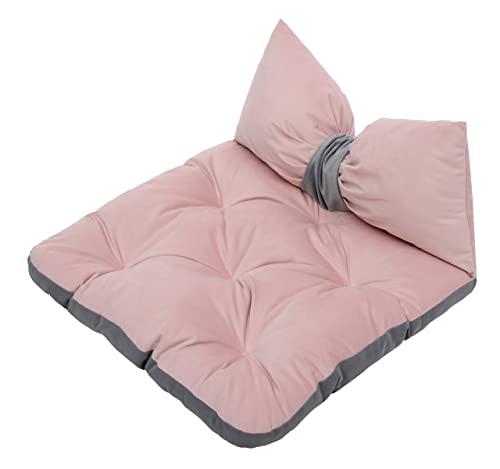 Salla Bett für Hunde & Katzen, Waschbares Hundebett, Kuschelbett für Haustiere, Flauschig & Kuschelig, Haustierbett, Kuschelkörbchen, Katzenbett, Hundebett, Rosa, 60 x 55 cm von Salla