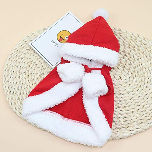 Hunde-Weihnachtsoutfit, Rote Mütze, Festival-Schal, Kostümzubehör, Haustier-Weihnachtskleidung, Umhang, Weihnachts-Hundekleidung, Katzenkostüme für Katzen, Nur für Welpen, von Saluaqui