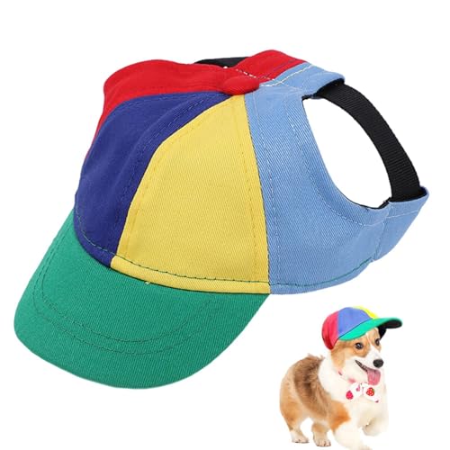 Propeller Mütze Hunde | Haustier Propeller Mütze | Lustige Propellerkapp | Hubschraubermütze Cap | Regenbogen Helikopter Zylinder Baseball Mütze Hundemütze Katzenmütze Heimtierbedarf von Salyeeluly