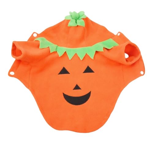 Salyeeluly Kürbiskatzenkostüm,Haustier-Halloween-Kostüme | Schönes Hunde-Halloween-Kostüm, Katzen-Halloween-Kostüm,Weiches Fleece-Hoodie-Halloween-Hunde-Outfit für Partys, Themenveranstaltungen von Salyeeluly