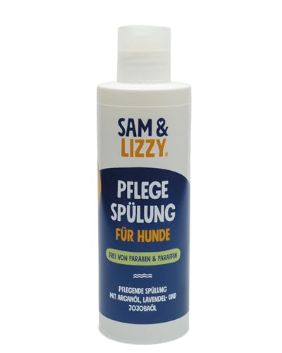 SAM & LIZZY Pflege Spülung für Hunde I Hunde Conditioner I Fellpflege Hund I Geeignet für alle Rassen Langhaar & Kurzhaar I Für geschmeidiges und leicht kämmbares Fell von Sam & Lizzy