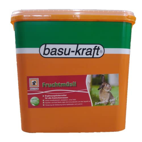 Fruchtmüsli Kaninchen 5 kg - Fruchtstücke Maisflocken Möhre Rote Beete Trester Vitamine Mineralstoffe von Sambrina