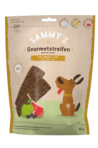 Sammy´s Gourmetstreifen | Hühnchen & Lamm | Fleischiger Snack für Hunde | 6 x 180 g von Sammy's Hundesnacks