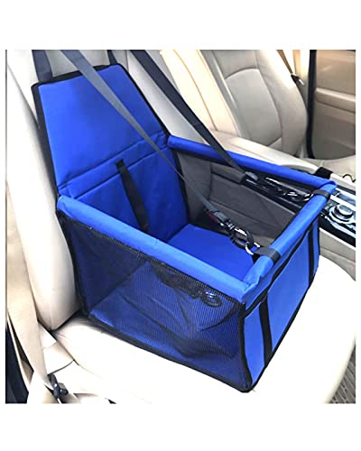 Pet Autositz Booster Seats for Dogs Travel Dog Car Seat Cover Folding Hammock Pet Carriers Bag Carrying for Cats Dogs Transport Dog Booster Seat(Color:Blue) von Samnuerly