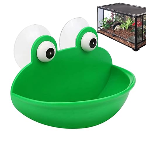 Frosch-Lebensraum mit Saugnäpfen, Frosch-Terrarium, Zubehör-Set, niedliches Frosch-Terrarium, Dekoration, Fischtank, Frosch-Lebensraum für Kröte, Frosch, kleine Wassertiere von Samuliy