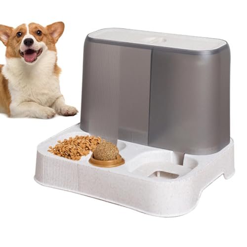 Samuliy Automatischer Katzenfutterspender - Katzenfutter Feeder Waterer - Wasserspender Automatischer Hundefutterspender, Pet Feeder Futternapf für Kleine Mittlere Hunde Katzen von Samuliy