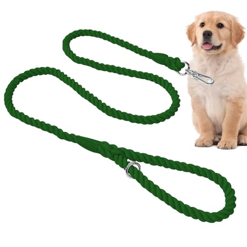 Samuliy Große Hundeleinen, Starke Hundeleinen,Welpenleinen 5 Fuß stabile Seilleinen | Rope Dog Lease Training Starke und Dicke Multifunktionsleinen für große und mittelgroße Hunde von Samuliy