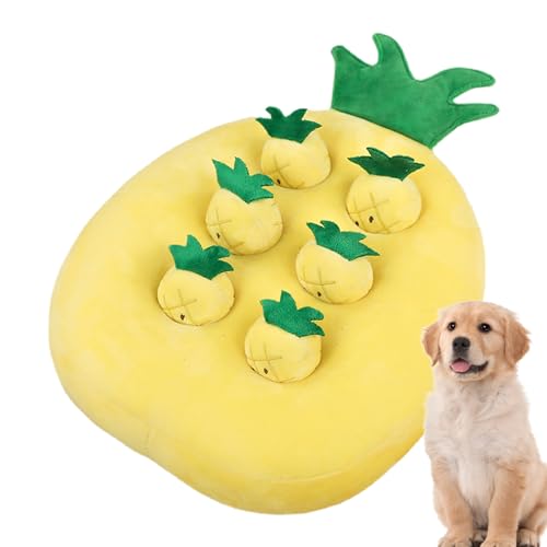 Samuliy Hundespielzeug Karottenfarm, Karotten Anreicherung Hunde-Puzzle-Spielzeug, interaktives Katzenspielzeug Erdbeerfarm, Karottenziehspielzeug und Ananas-Puppe für Welpen von Samuliy