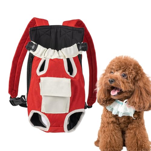 Samuliy Katzentragerrucksack, verstellbare Tragetasche für Katzen, mit ausgestreckten Beinen, Zubehör für kleine Hunde, Welpen, Haustierzubehör für Reisen, Wandern, Camping und Reiten von Samuliy