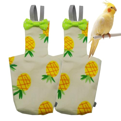 Weichpapierwindel, Vogelwindeln für Tauben | Wiederverwendbare Vogelwindelkleidung waschbar - 2X Training Windel Pet Supplies, Soft Liner Leckdicht für Sittich Cockatiel Macaw Pigeon von Samuliy