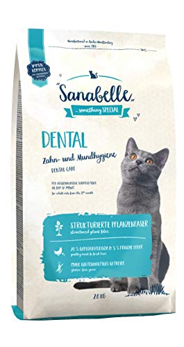 Bosch Pet Food Sanabelle Dental Trockenfutter für Katzen, zur Unterstützung der Zahngesundheit/Mundhygiene, 1 Stück von Sanabelle