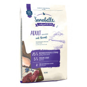 Sanabelle Adult Katzenfutter mit Strauß 10 kg von Sanabelle