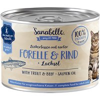 Sanabelle All Meat 6 x 195 g - Forelle & Rind von Sanabelle