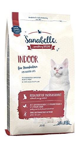 Sanabelle Indoor | Katzentrockenfutter für ausgewachsene Katzen (ab dem 12. Monat) | besonders geeignet für Hauskatzen und Katzen mit reduziertem Bewegungsumfang | 4 x 2 kg von Sanabelle