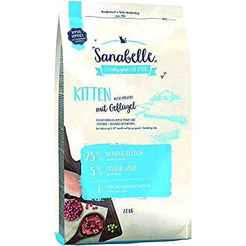 Sanabelle Kitten Trockenfutter für wachsende & Schwangere/stillende Katzen, 2,50 kg von Sanabelle