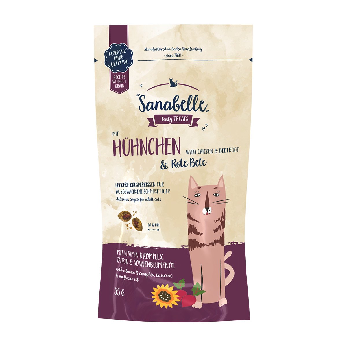 Sanabelle Knusperkissen Huhn & Rote Beete 55g von Sanabelle