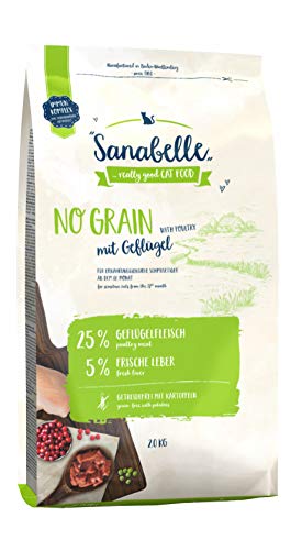 Bosch Pet Food Sanabelle No Grain mit Geflügel, Trockenfutter für Katzen, ohne Getreide, 1 Stück von Sanabelle