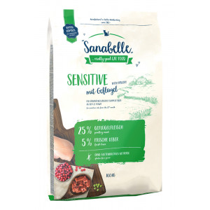 Sanabelle Sensitive Katzenfutter mit Geflügel 2 x 10 kg von Sanabelle
