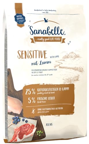 Sanabelle Sensitive mit Lamm | Katzentrockenfutter für ernährungssensible Katzen | 1 x 2 kg von Sanabelle