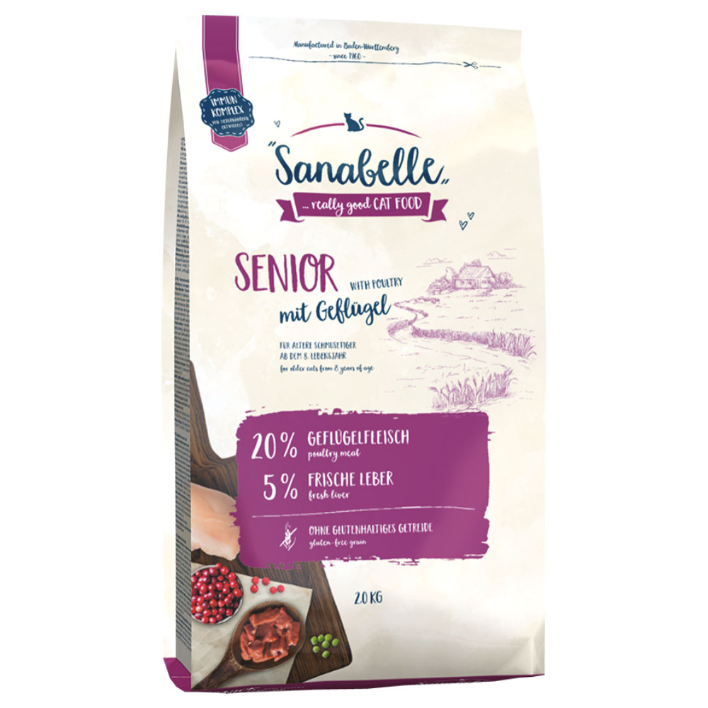 Sparpaket Sanabelle 2 x 2 kg - Senior mit Geflügel von Sanabelle