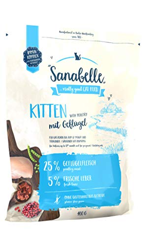 Spende - Sanabelle Kitten, Katzentrockenfutter für Heranwachsende & Tragende/Säugende Katzen, 6 x 400 g von Sanabelle