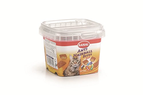 SANAL® Katzensnack ANTI HAIRBALL BITES 6 x 75g #0796977 von Sanal